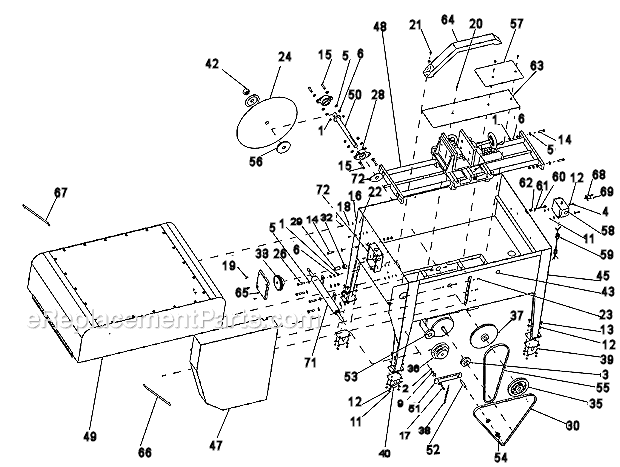 Page A Diagram and Parts List for HP18  Barranca Diamond Brick Saw